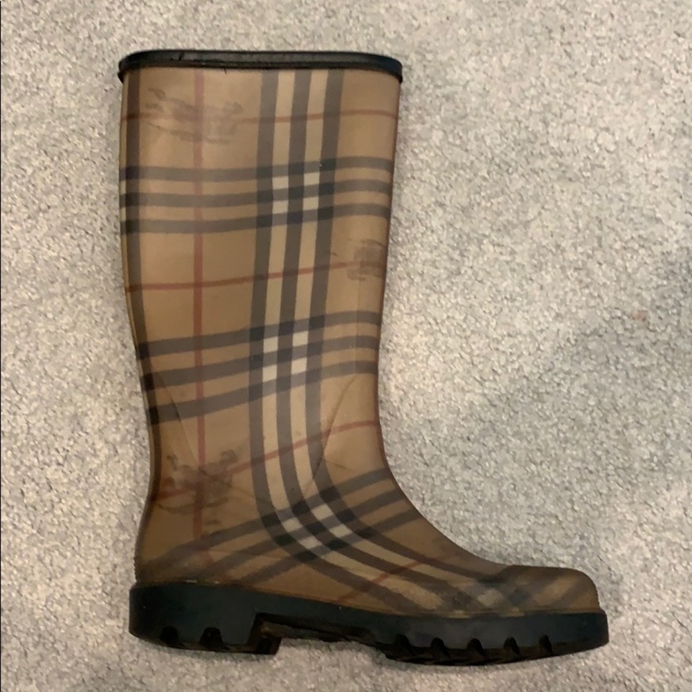 Burberry rain boots